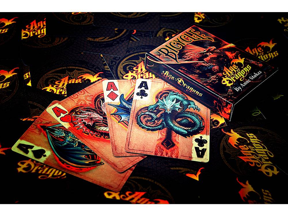 Bicycle Dragons Cards Anne Stokes - 073854024041 - Card Game - The United States Playing Card Company - The Little Lost Bookshop