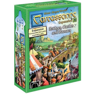 Carcassonne #8 Bridges Castles Bazaar Expansion - 841333104368 - Carcassonne - Z-Man Games - The Little Lost Bookshop