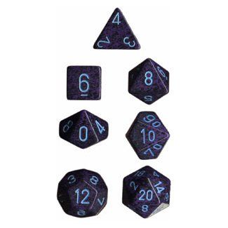 Chessex Speckled Cobalt 7 Die Set - 601982021009 - Dice - Chessex - The Little Lost Bookshop