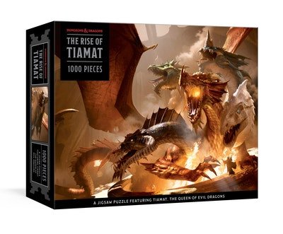 D&D Dungeons & Dragons the Rise of Tiamat Dragon Puzzle 1,000 pieces - 9781984824646 - VR Distribution - The Little Lost Bookshop