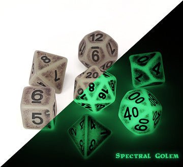 Die Hard Dice Polymer RPG Polyhedral Set - Spectral Ancient - 689355109332 - Die Hard Dice - Board Games - The Little Lost Bookshop