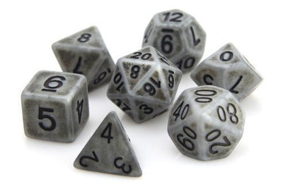 Die Hard Dice Polymer Rpg Polyhedral Set Stone Golem - 709872941700 - Dice - Die Hard - The Little Lost Bookshop