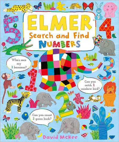 Elmer Search and Find Numbers - 9781839131653 - unknown author - The Little Lost Bookshop - The Little Lost Bookshop