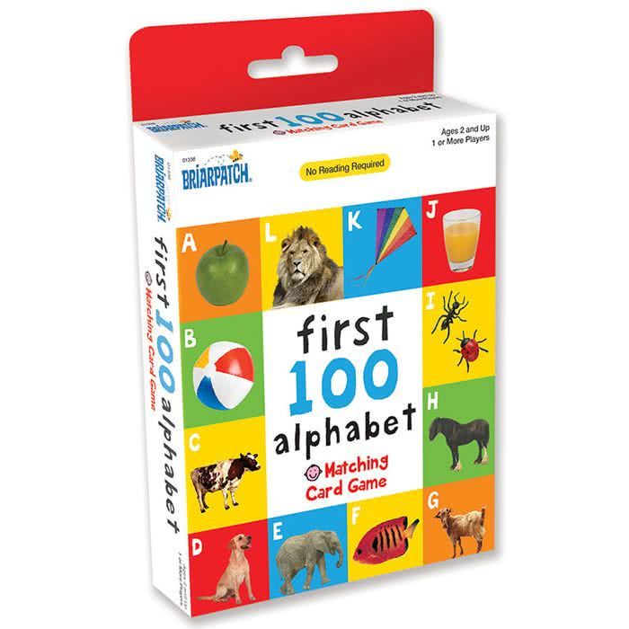 First 100 Alphabet Matching Card Game - 794764013368 - Jedko - Jedko Games - The Little Lost Bookshop
