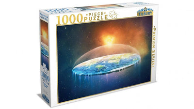 Flattened Earth Puzzle 1000pc - 9317762195464 - Jigsaw - Tillbury - The Little Lost Bookshop