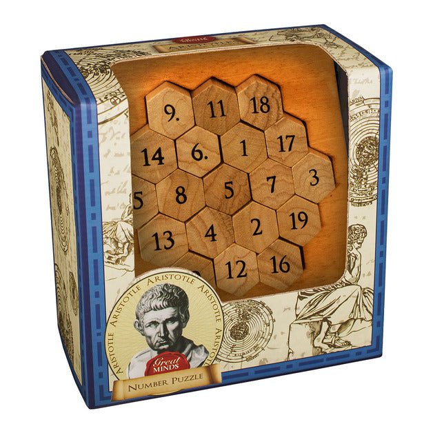 Great Minds: Aristotle Number Puzzle - 5060036531256 - Jedko Games - The Little Lost Bookshop