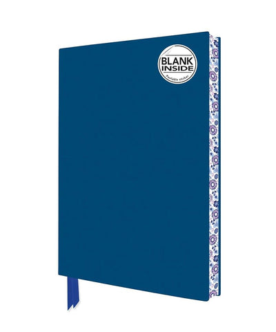 Mid Blue Blank Artisan Notebook (Flame Tree Journals) (Blank Artisan Notebooks) - 9781804171950 - Flame Tree Studio - Flame Tree - The Little Lost Bookshop