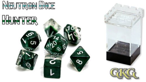 Neutron Dice - Hunter Dark Green - 633696906952 - Let's Play Games - The Little Lost Bookshop