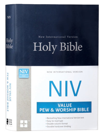 NIV, Value Pew And Worship Bible [Blue] - 9780310446224 - NIV - Zondervan - The Little Lost Bookshop
