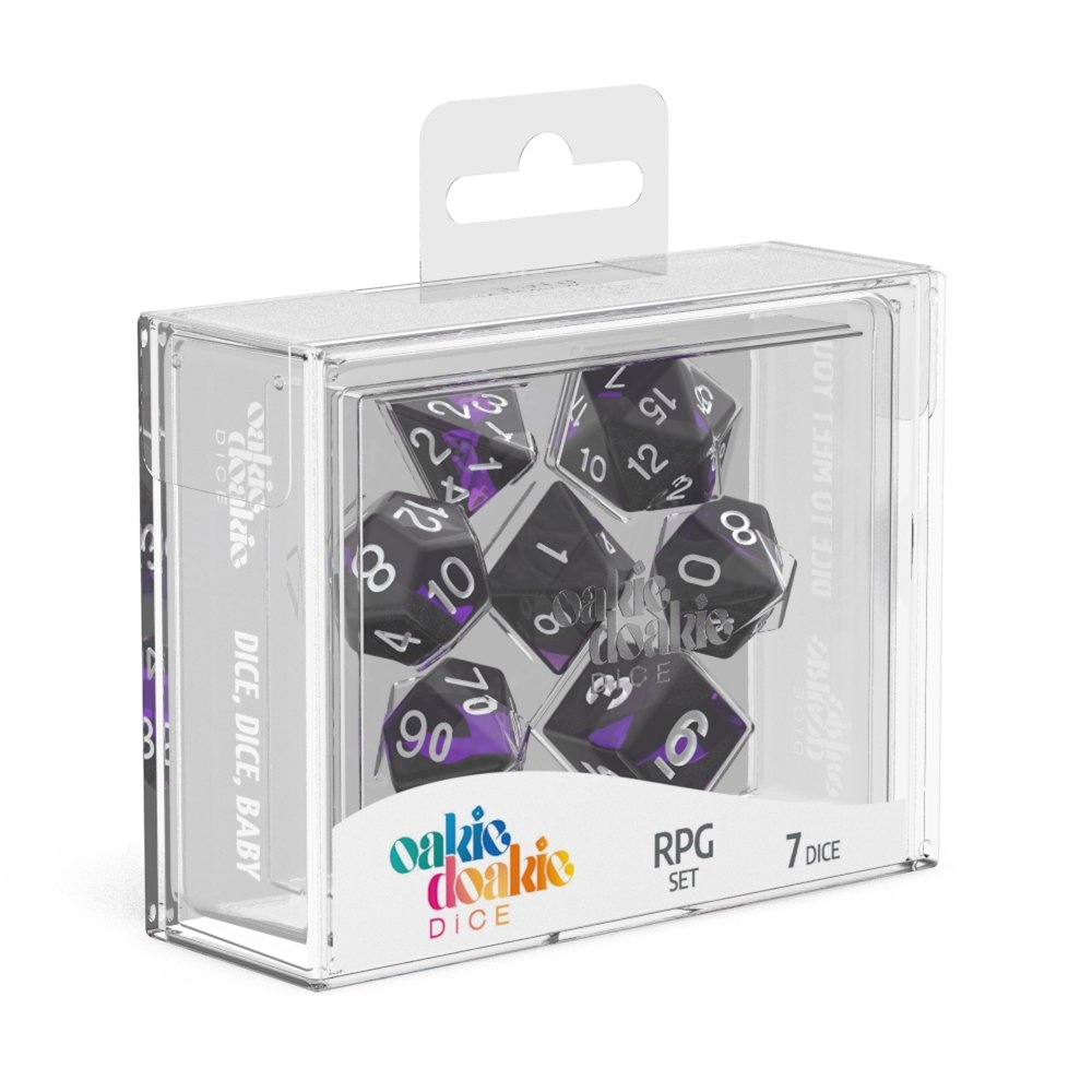 Oakie Doakie Dice RPG Set Enclave - Ruby (7) - 4056133701433 - Dice - Oakie Doakie - The Little Lost Bookshop