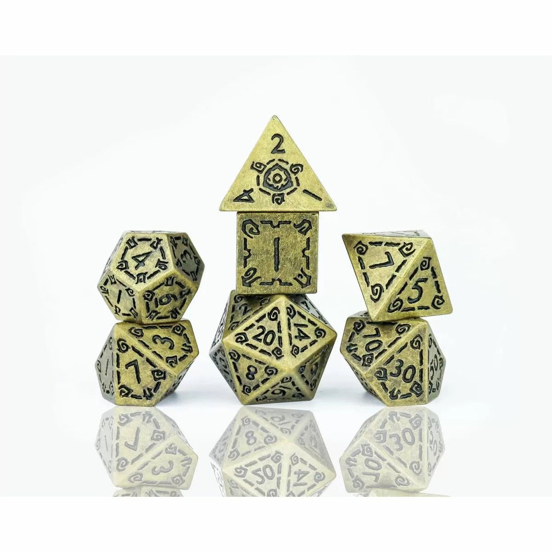 Sirius Dice - Illusory Metal (Gold) - 810113710037 - Board Games - The Little Lost Bookshop