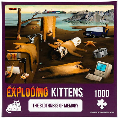 Slothness of Memory - Exploding Kittens (1000pc) - 810083042411 - Board Games - The Little Lost Bookshop