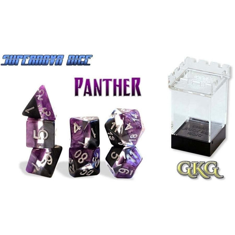 Supernova Dice Panther - 633696907263 - Dice - Supernova Dice - The Little Lost Bookshop