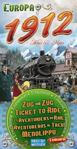 Ticket to Ride Europa 1912 - 824968117712 - Ticket to Ride - Days of Wonder - The Little Lost Bookshop