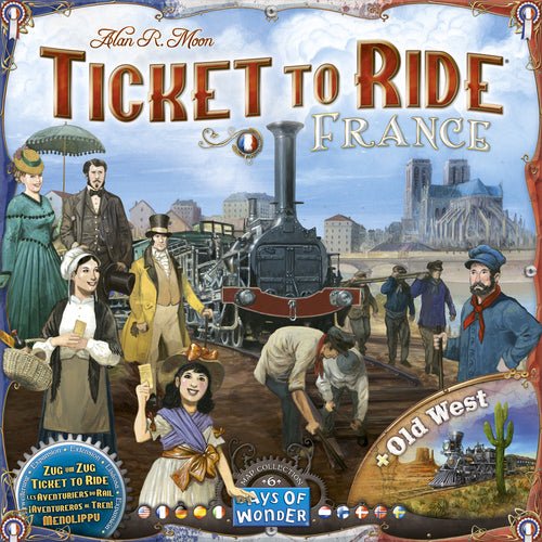 Ticket to Ride France/Old West Map 6 - 824968721285 - Ticket to Ride - Days of Wonder - The Little Lost Bookshop