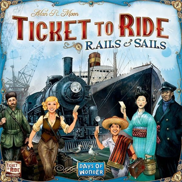 Ticket to Ride Rails & Sails - 824968720028 - Ticket to Ride - Days of Wonder - The Little Lost Bookshop