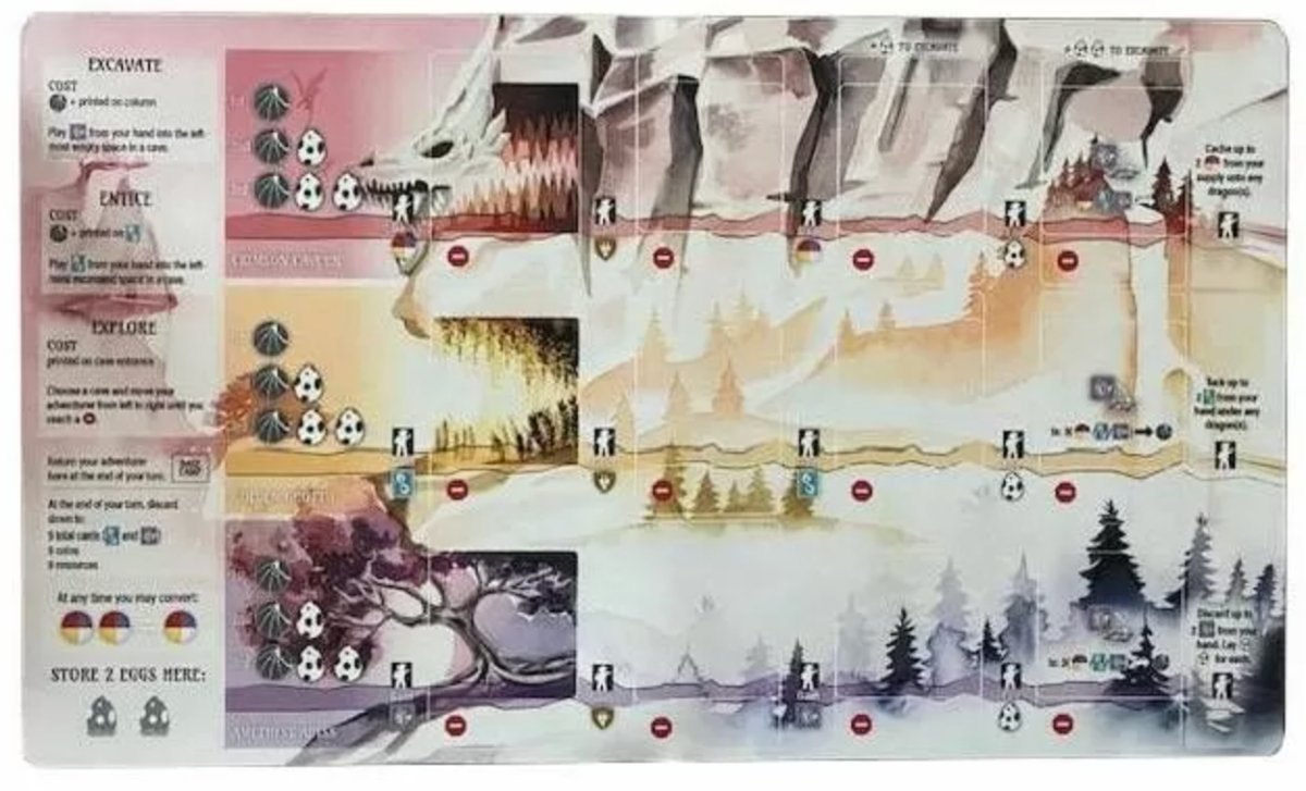 Wyrmspan Playmat - 850032180801 - Wingspan - Stonemaier Games - The Little Lost Bookshop